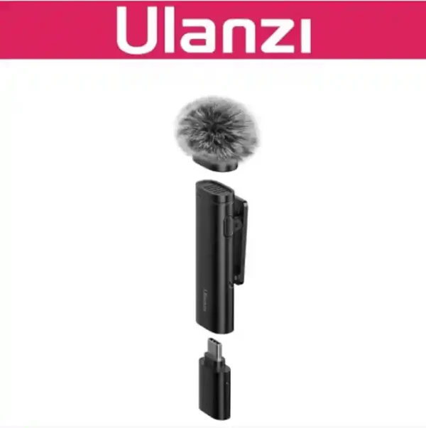 Ulanzi WM-10 Wireless Clip-on Microphone for Smartphone or